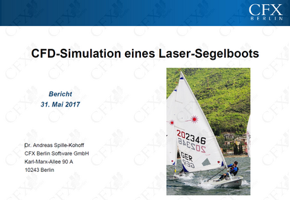 CFD-Simulation eines Laser-Segelboots