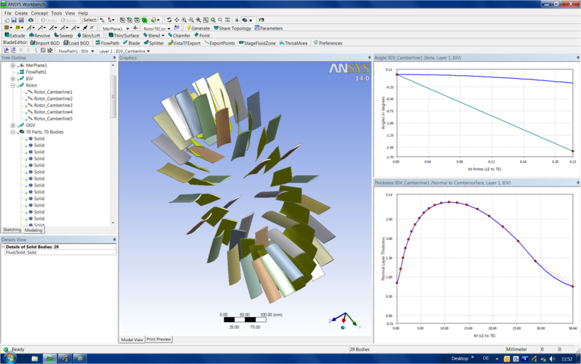 Ansys BladeModeler ist eine Spezialsoftware für das Design von beschaufelten Geometrien